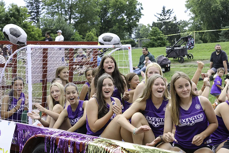 Lady Lex Soccer at the 2025 Sunday Funday Parade
