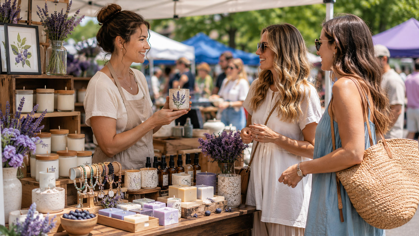 Festival business and craft vendors