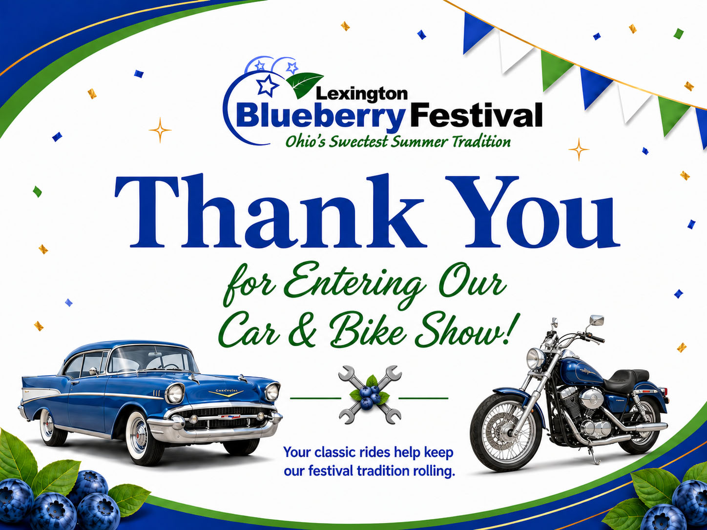 Thank you for entering the Car & Bike Show