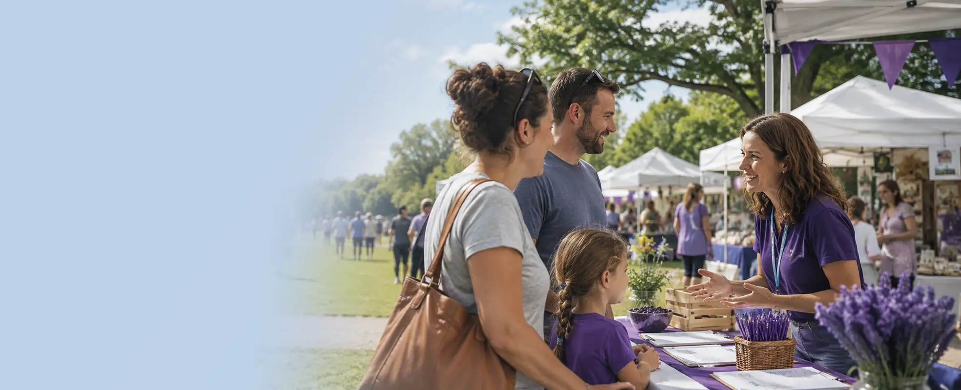 Lexington Blueberry Festival panorama