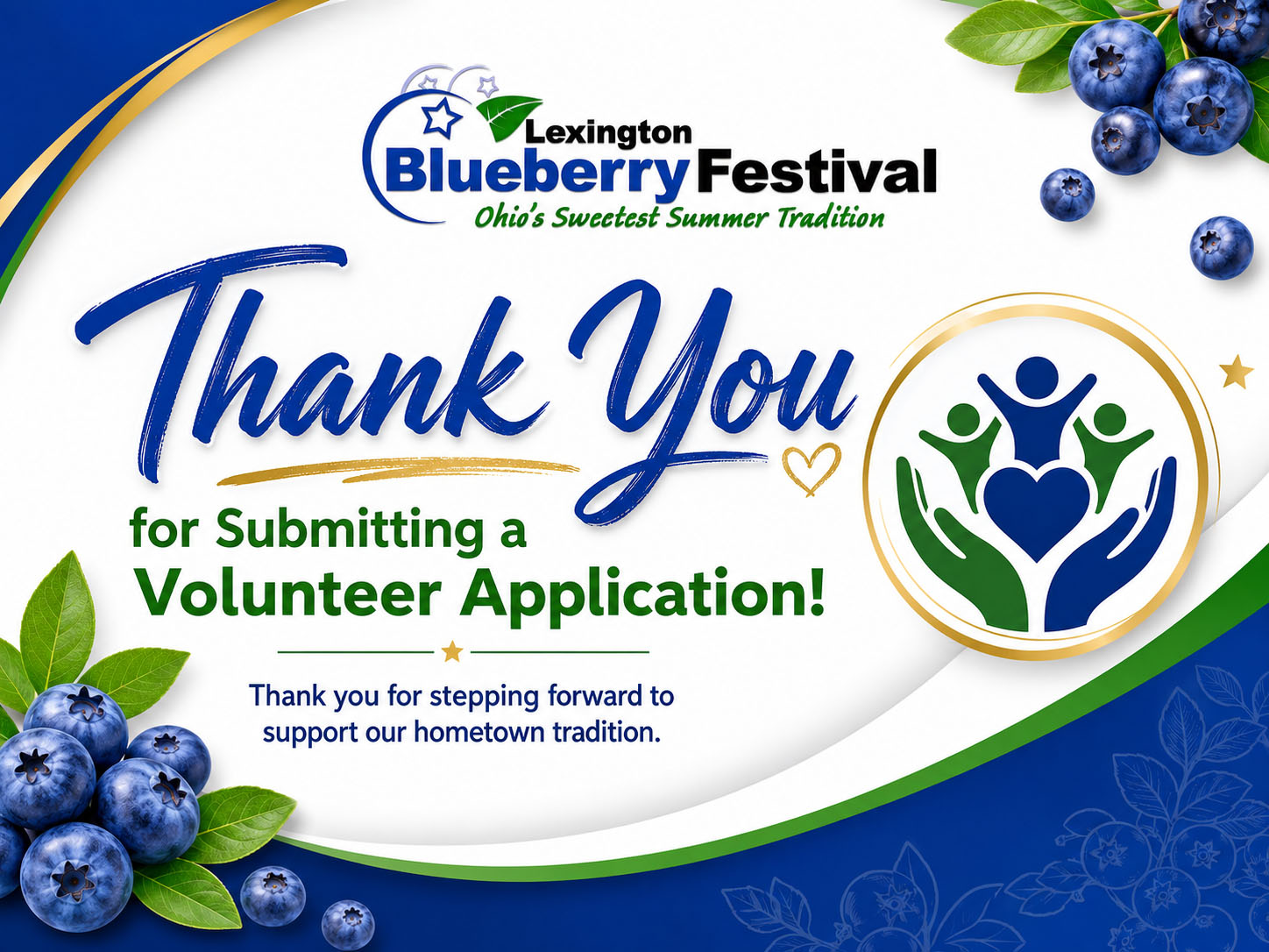 Thank you for signing up to volunteer